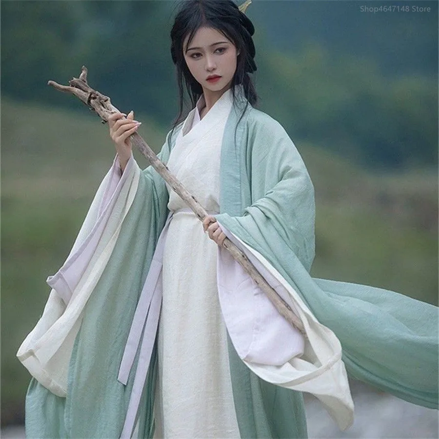 

Women Hanfu Chinese Ancient Tradition Dress Hanfu Fantasia Carnival Cosplay Womens Fairy Costume for Lady Plus Size 3 Piece Set