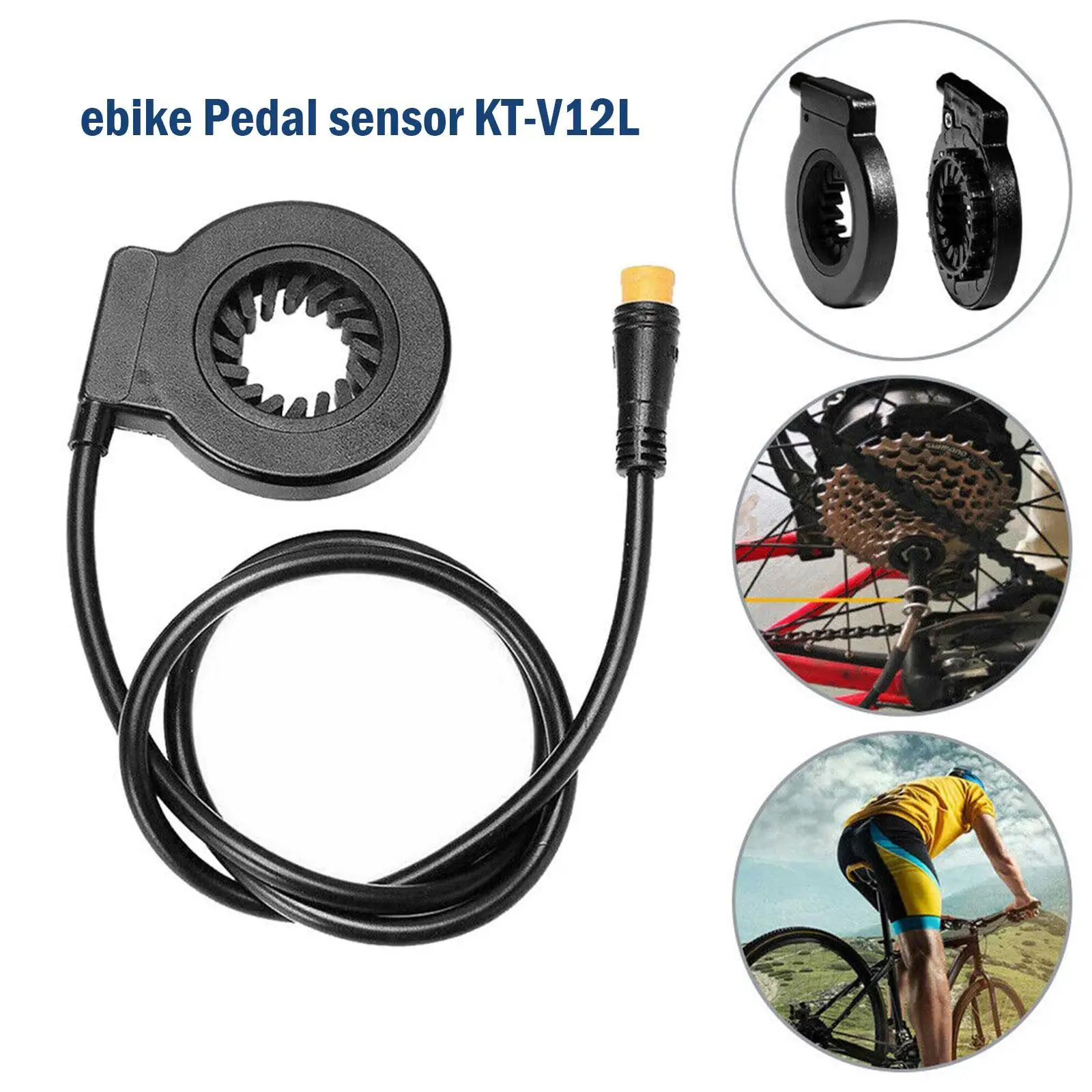 

Electric Bike PAS Sensor Dual Hall Sensors KT-V12L 6 Magnets Pedal Assistant Sensor 12 Signals E-bike PAS Sensor Ebike Parts