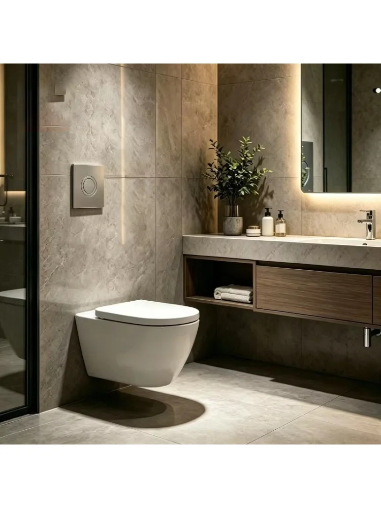 Przycisk dwufunkcyjny do spłukiwania kompatybilny z Grohe GD2 Cosmopolitan 38732/38966, zamiennik pokrywy zbiornika toaletowego do montażu podtynkowego. (Chrome Plated) — Zdjęcie 2 z 2