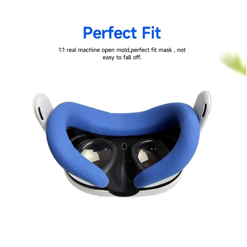 FICEP For Meta Quest 3 Replacement Silcone Face Cover Protective Mask Dust Sweat-Resistant Replaceble for Quest 3 Accessories
