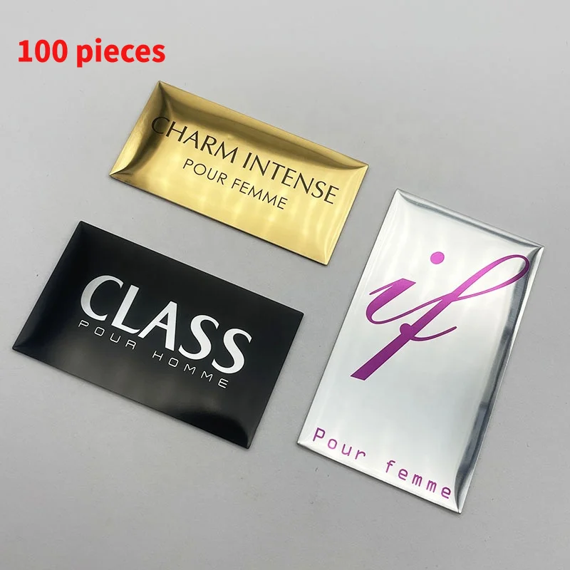 10 0.Zhang.Custom.Customized printing metal colors luxury perfume boxes and bottles packaging stickers aluminum label