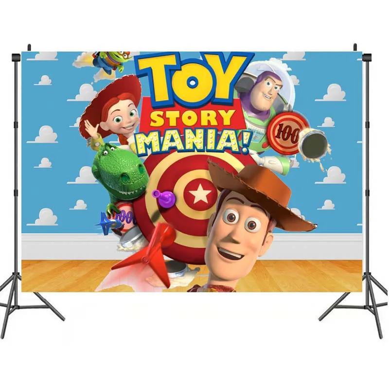 

Buzz Lightyear Tapestry Toy Story Birthday Party Background Baby Shower Banner Wedding Decor Gift Woody Photography Backdrop