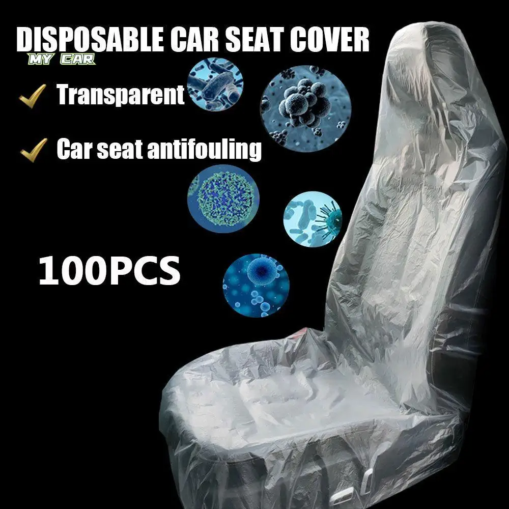 100Pcs Waterproof Interior Accessories Removable Auto Seat Protector Auto Seat Covers Car Accessories Car Chair Cover