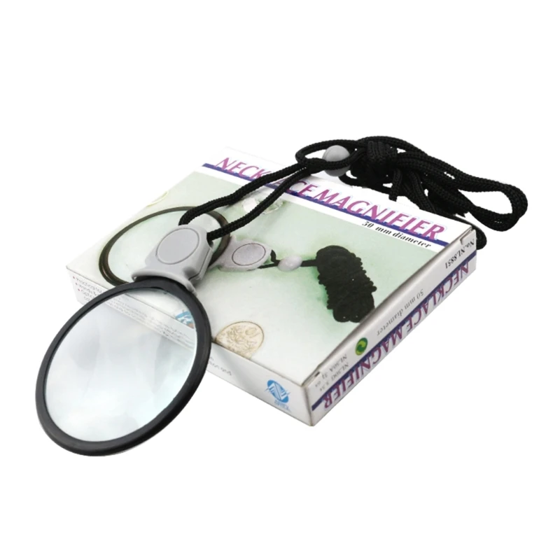 Glasses Hanging Loupe Lens for Reading Small Prints-Map Jewelry