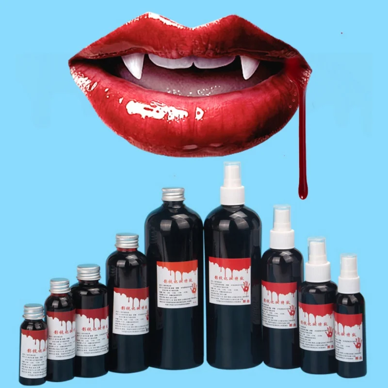 Halloween Cos ultra-realistic Fake Blood / Simulation Human Vampire Human Teeth Hematopoietic / Props Vomiting Edible Pulpbtmv