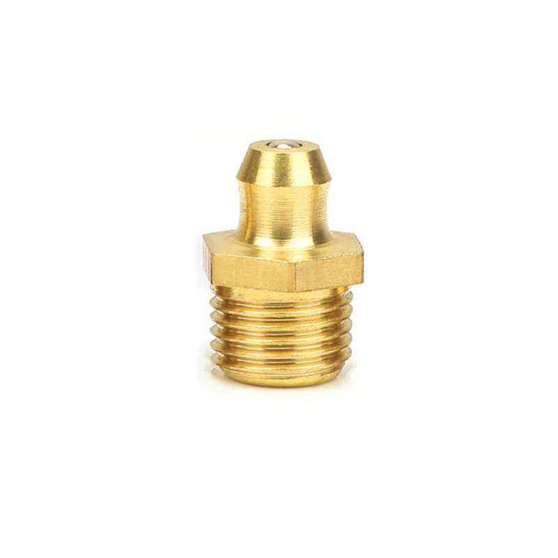 M6-M16 messing vetnippel met fijn schroefdraad 45 ° 90 ° 180 graden hydraulische fittingconnector voor vervangende accessoires van een vetspuit.