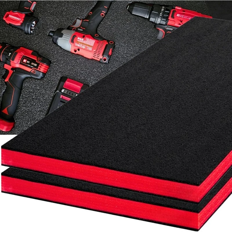 

Tool Box Foam, 2Pack 48x24x2 inch, Foam Inserts for Cases, Polyethylene Storage Sheets for Toolbox Hard Case