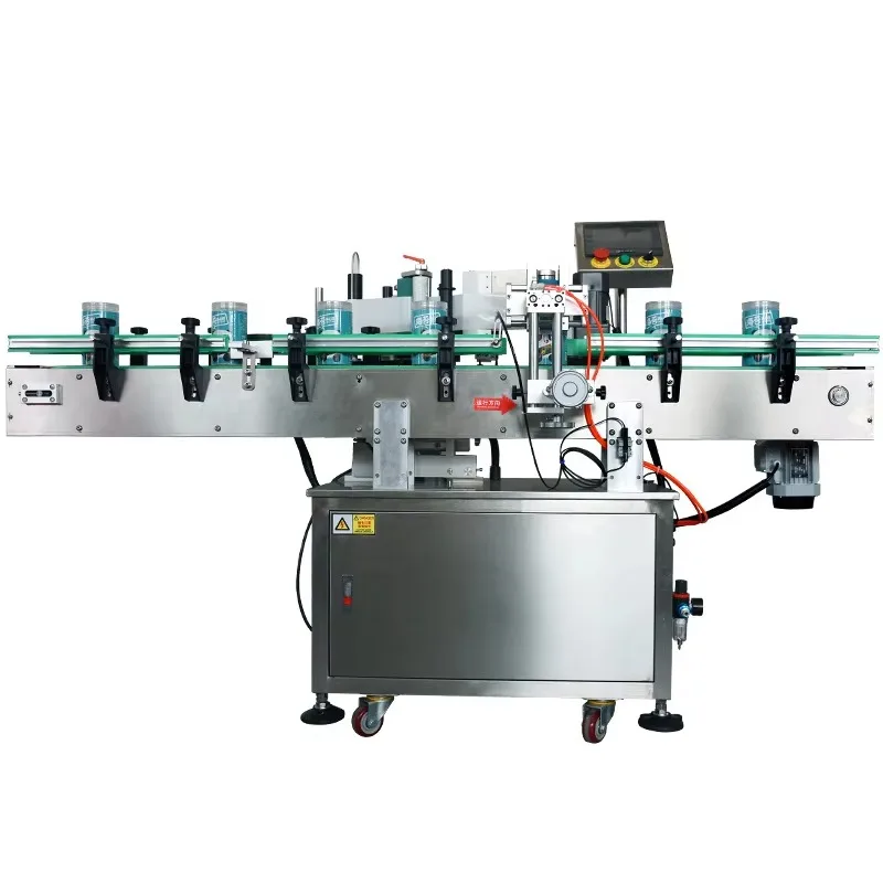 

Glass bottle high speed automatic electric labeling machine paper can touch screen