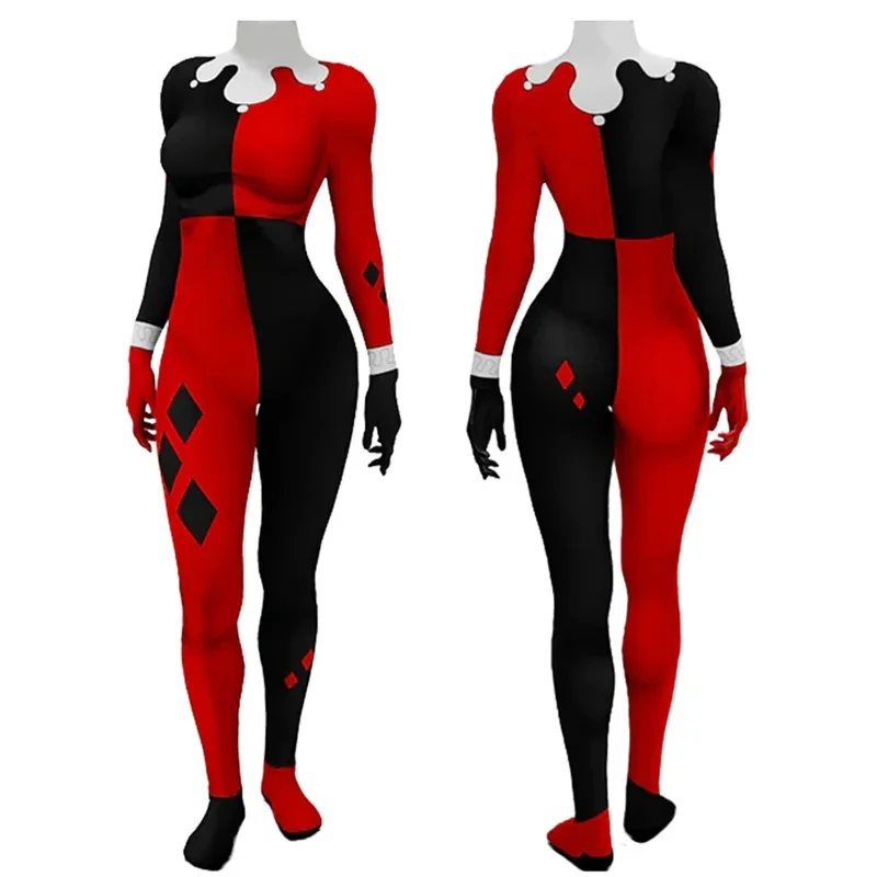 SN88 Suicide Harley Cosplay Squad Girls Quinn disfraz superhéroe mujer mono 3D impreso LICRA Zentai traje disfraz de Halloween