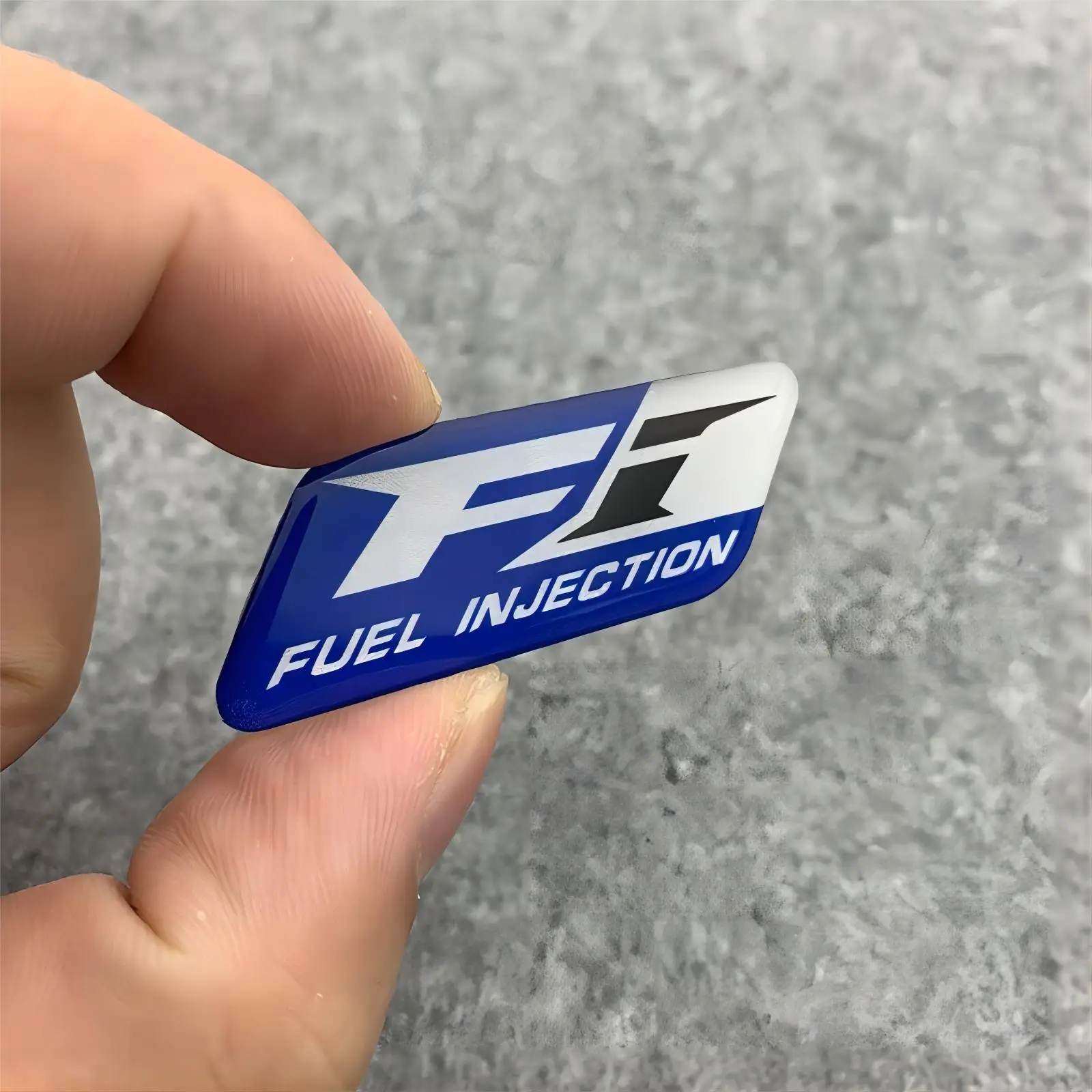1pc Motorcycle 3D Drip Adhesive Sticker Reflective Scooter For Motorcycles Waterproof Decoration FI BLUE CORE Scratch Film