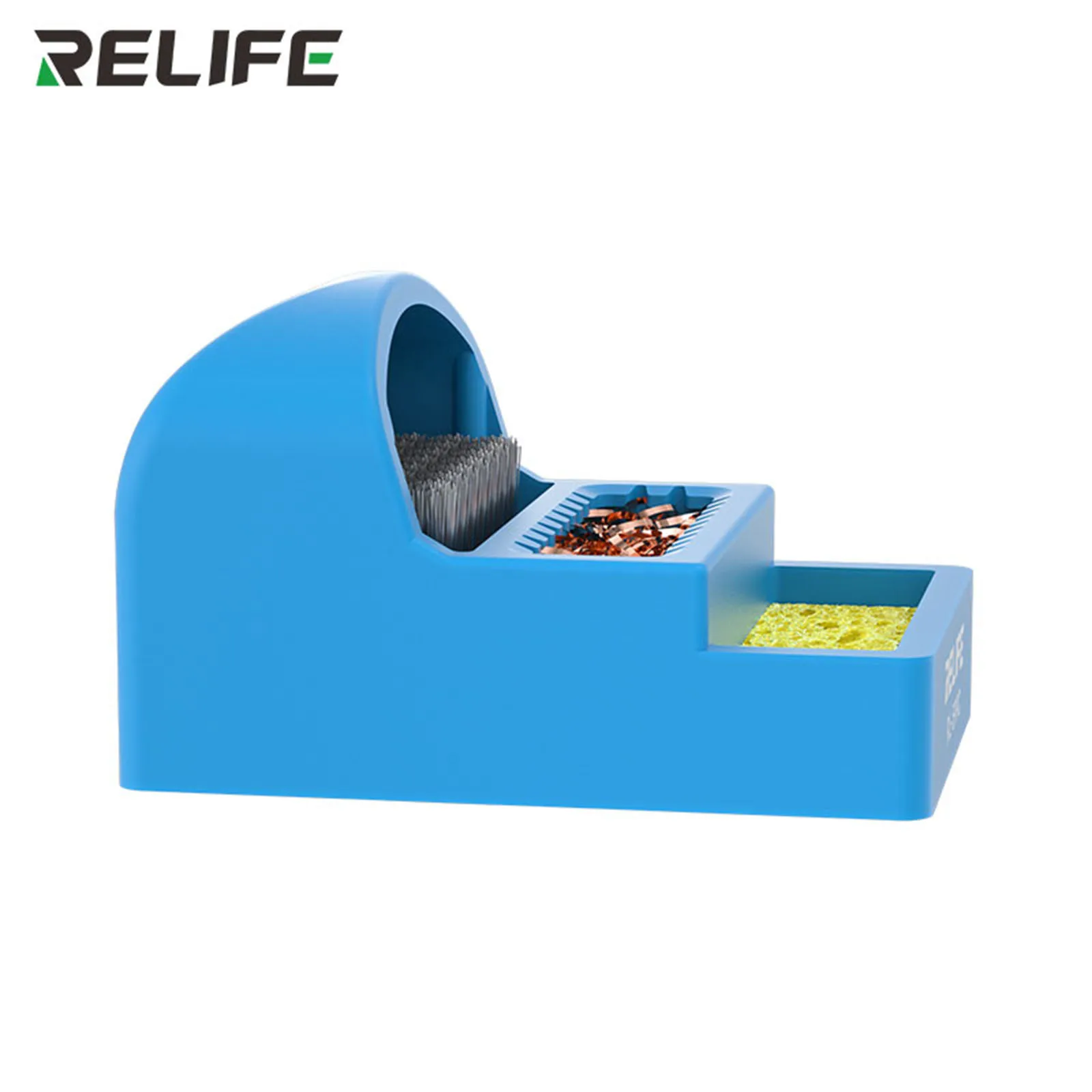 RELIFE RL-599C 3-in-1 Soldering Iron Tip Cleaner Tip Tin Removal Box