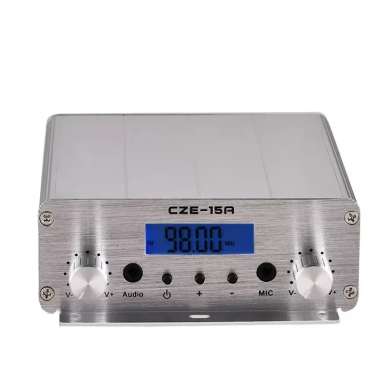 CZE-15A 87~108MHz FM radio transmitter 2W/15W stereo FM campus radio