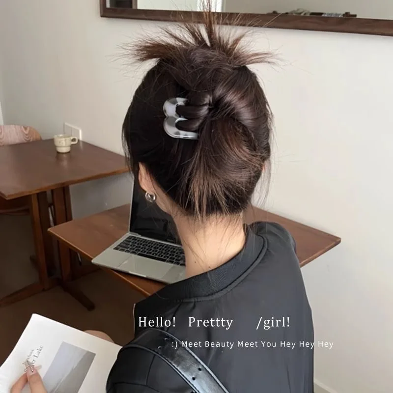 2026 New French Hair Pins for Women U Shaped Hair Forks Vintage Hairstyle Accessories Fashion 3 Prong Bun Hair Sticks
