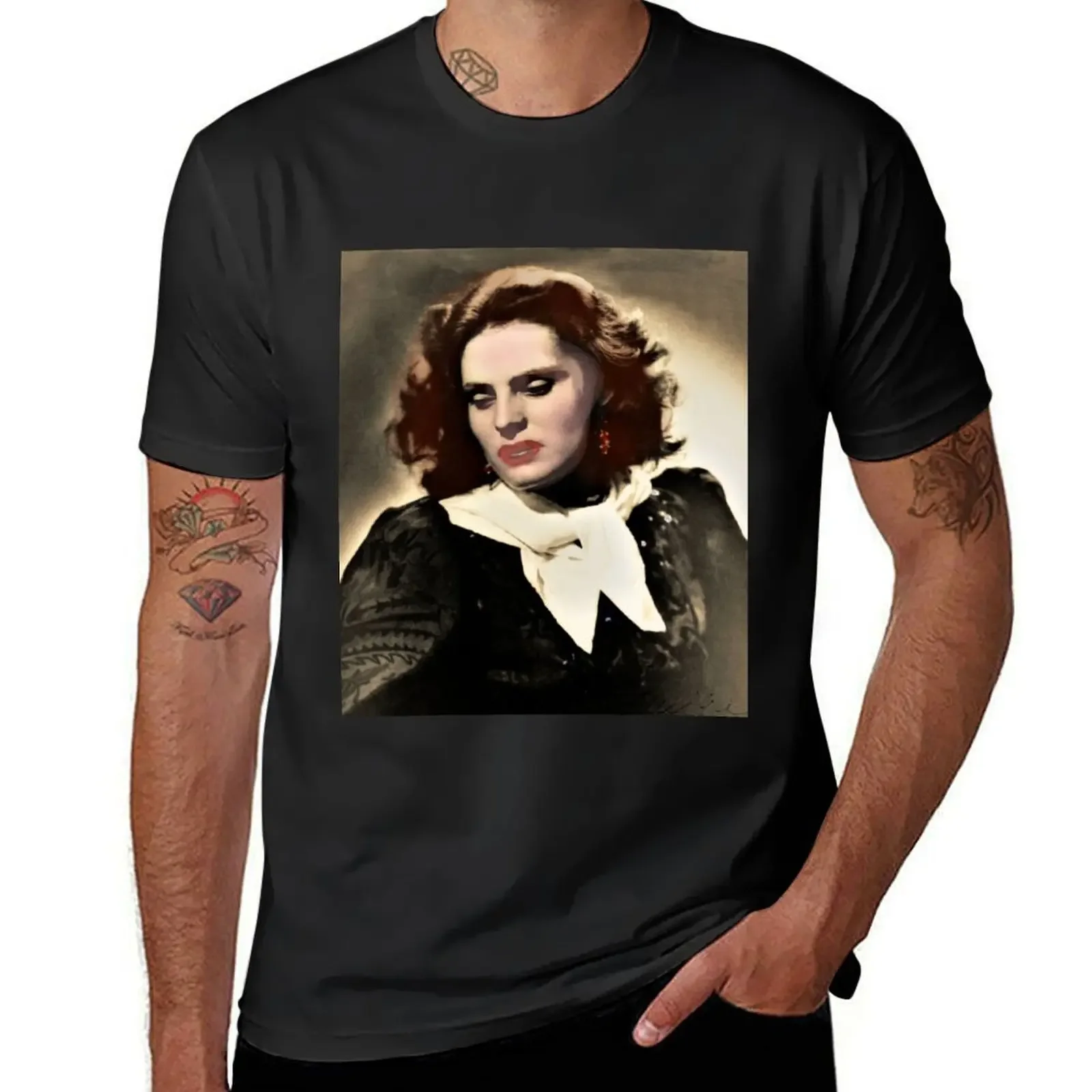 Portugal Fado queen Amália Rodrigues T-Shirt vintage clothes plus size clothes summer tops plain black t shirts men