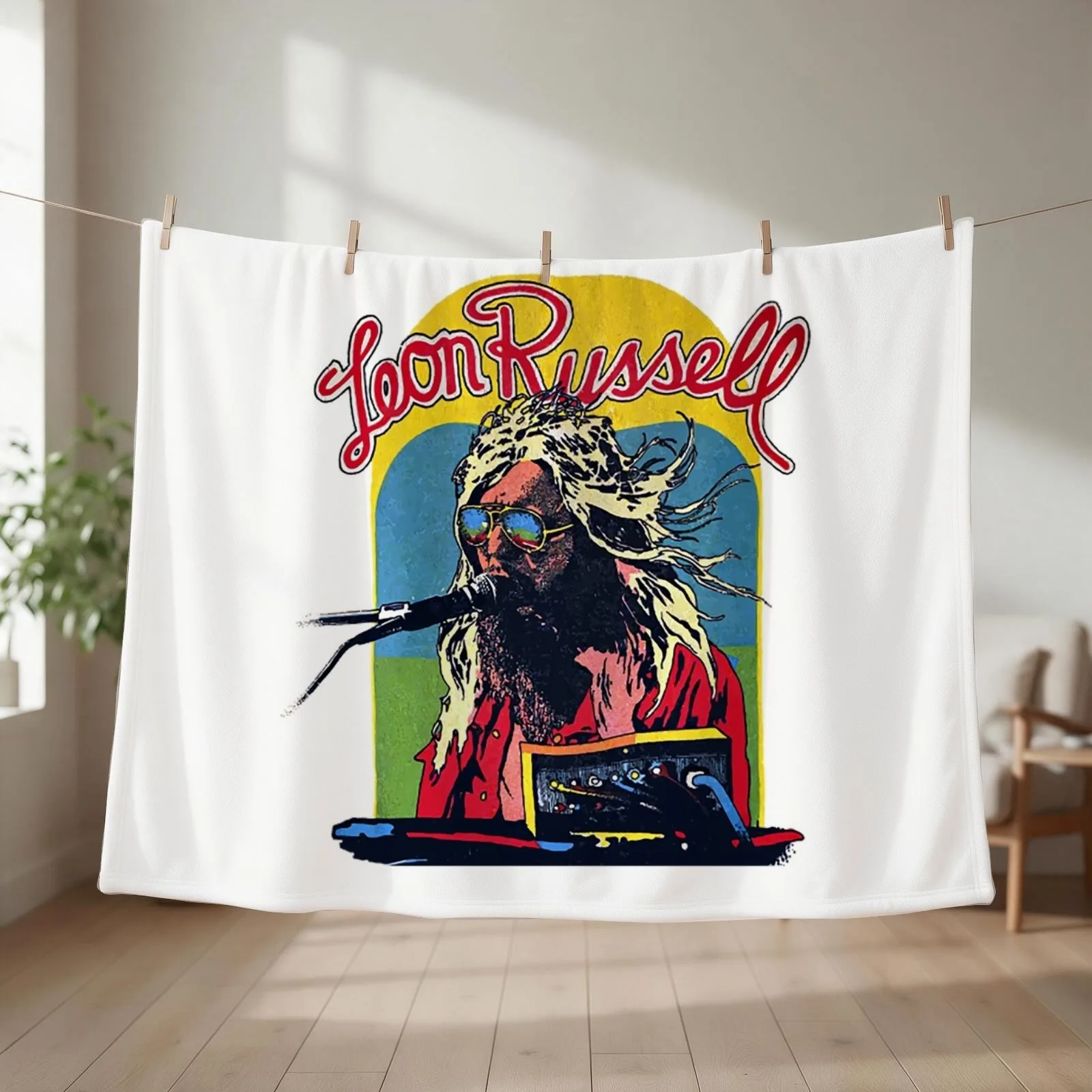 Leon Russell T-ShirtLeon Russell Throw Blanket Beach Luxury St Soft Beds Polar Blankets