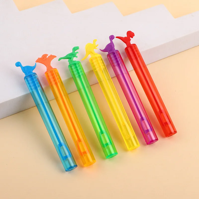 12/24 Stück Dinosaurier-Seifenblasenröhrchen Leere Seifenblasenflaschen Spielzeug für Kinder Geburtstagsparty-Geschenke Hochzeitsgastgeschenke Babyparty – Detail 5
