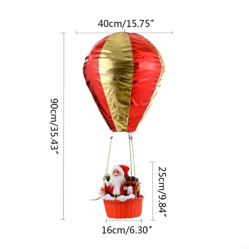 U75C Hot Air Balloon Langit -langit Santa Dekorasi Langit Mengambang