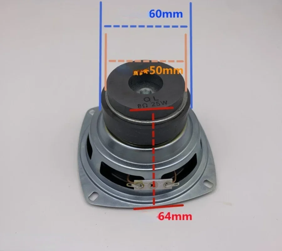 SOTAMIA 2Pcs 4 인치 서브 우퍼 스피커 8 옴 25W 우퍼 스피커 슈퍼베이스 라우드 스피커 홈 스피커 앰프 오디오 DIY