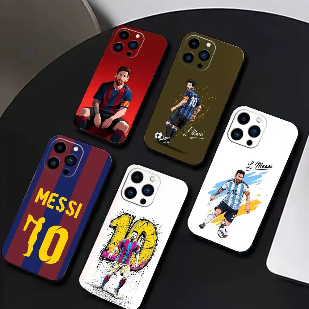 

Leo Messi LIONEL Phone Case For iPhone 17 16 15 14 13 12 Max Plus Silicone Black Cover