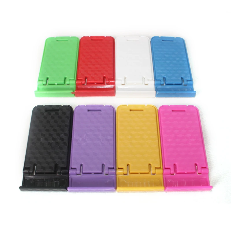 1pc Universal Colorful PT plastic adjustable Folding smart phone holder seat