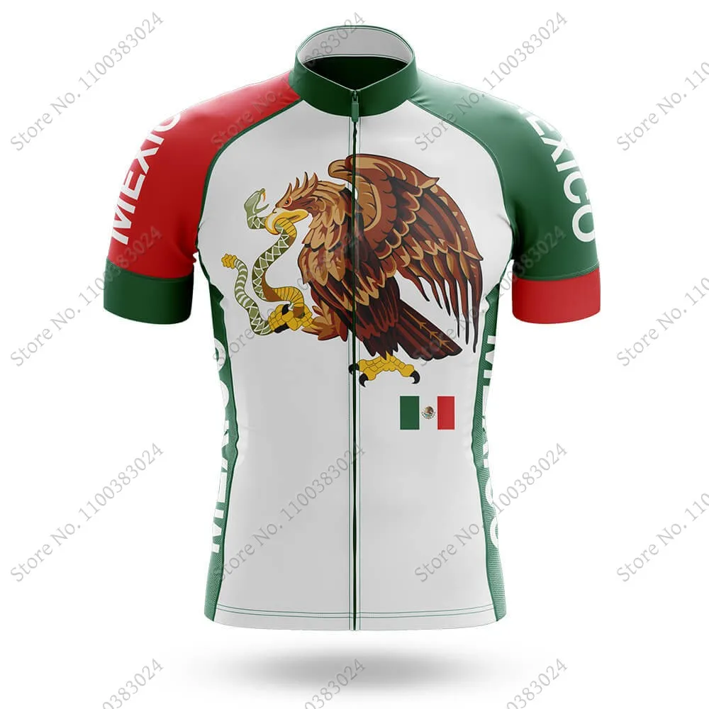 Maillot Mexico Champion 2023 Cycling Jersey Set Men Cycling Clothing Road Bike Shirts Suit Bicycle bib Shorts MTB Cyclisme