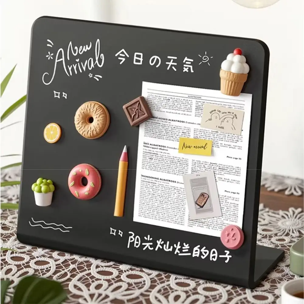 Vertical Design Magnetic Blackboard DIY Design Metal Material Note Storage Organizer Decorative Easy To Clean