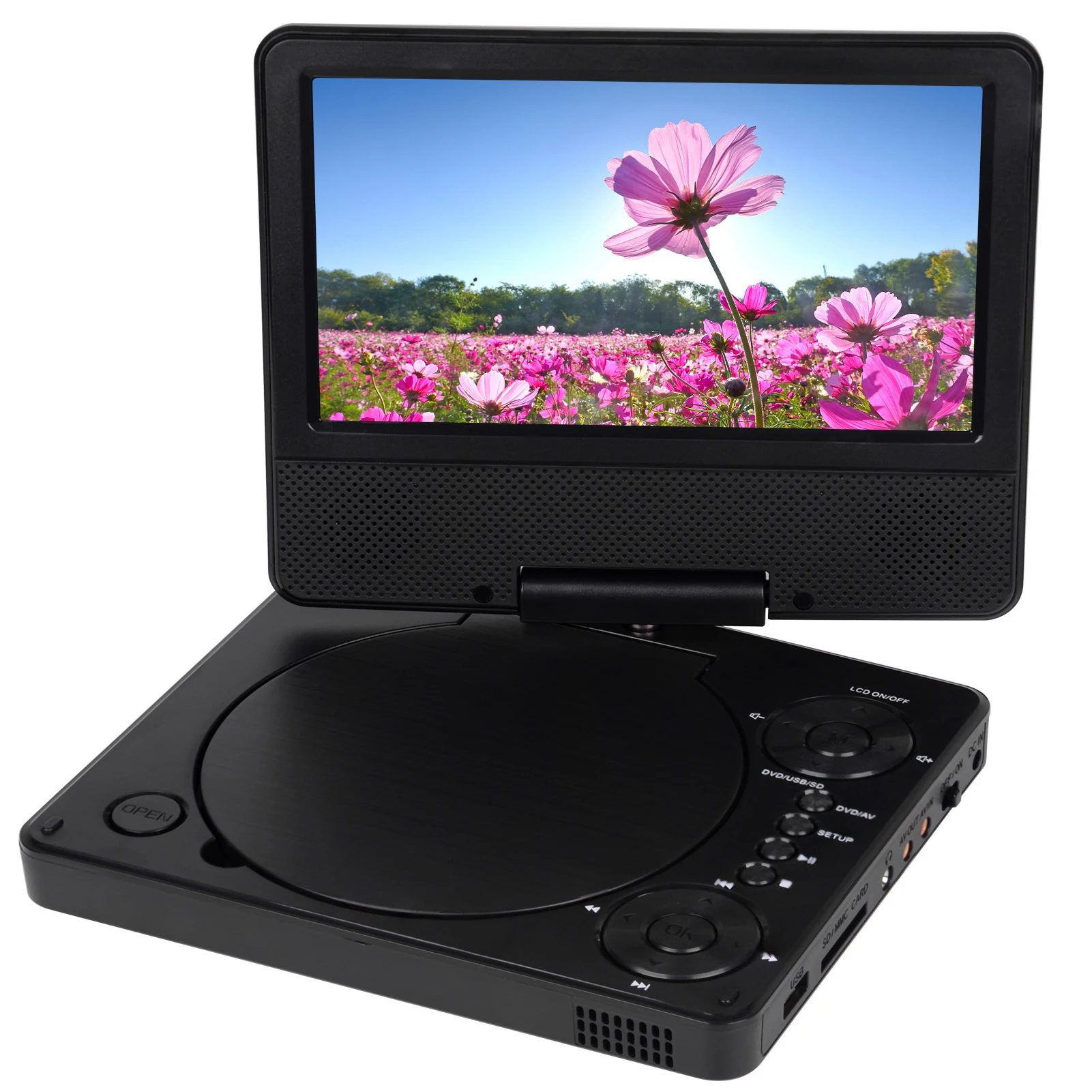 Built-in 1000MA Battery Capacity External CD DVD Drive For Laptop High Volume Speaker 180°