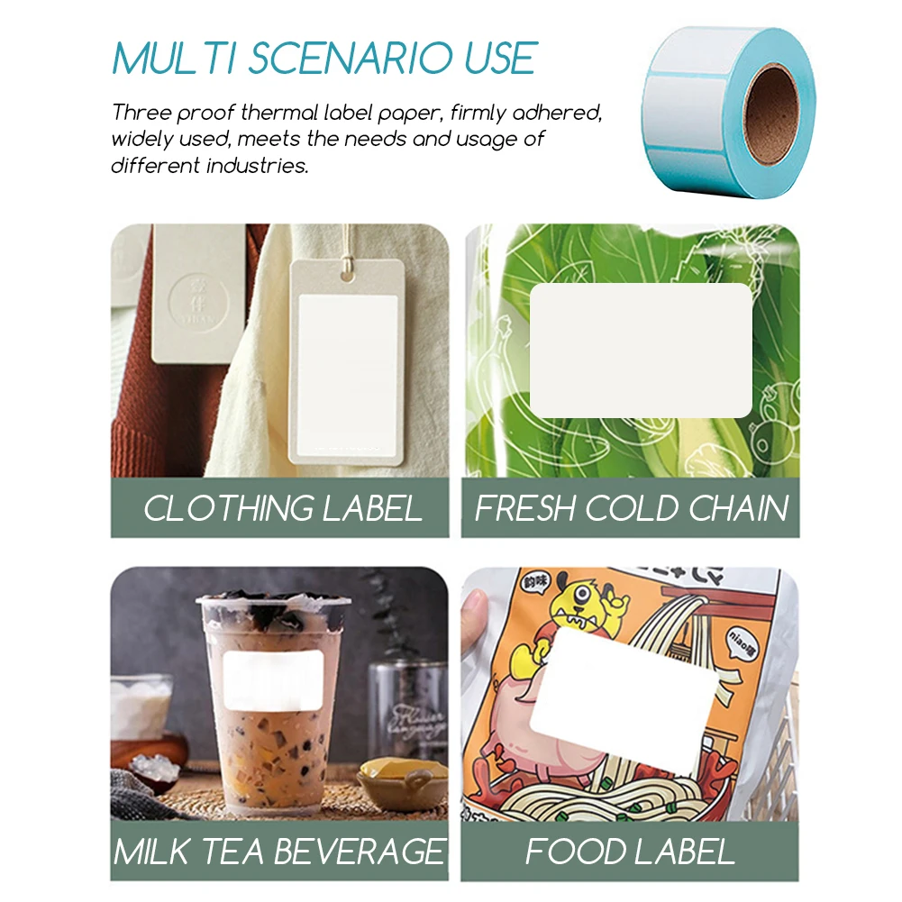 High-Tack Permanent Adhesive Thermal Barcode Labels Versatile Application Across Industries For Warehouse Management Inventory