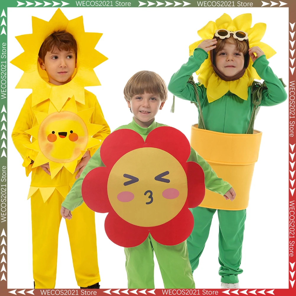 

Disguise Sunglower Tree Rose Cosplay Youth Clothing Stage Disfraz Costume Teen 6 to 14 Years Halloween Fancy Dress Up Outfit