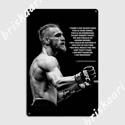 Conor Mcgregor Quote Poster Metal Plaque Personalized Wall Club Wall Decor Tin Sign Posters