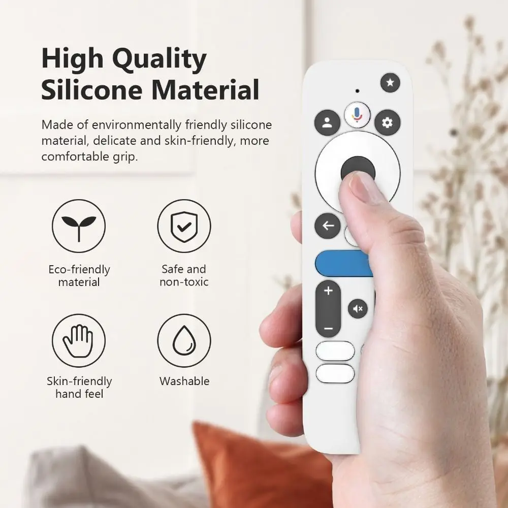 New Silicone Protective Case with Lanyard Protector Soft Shell Shockproof Remote Control Sleeve for onn.GoogleTV Box 4K Pro 2025