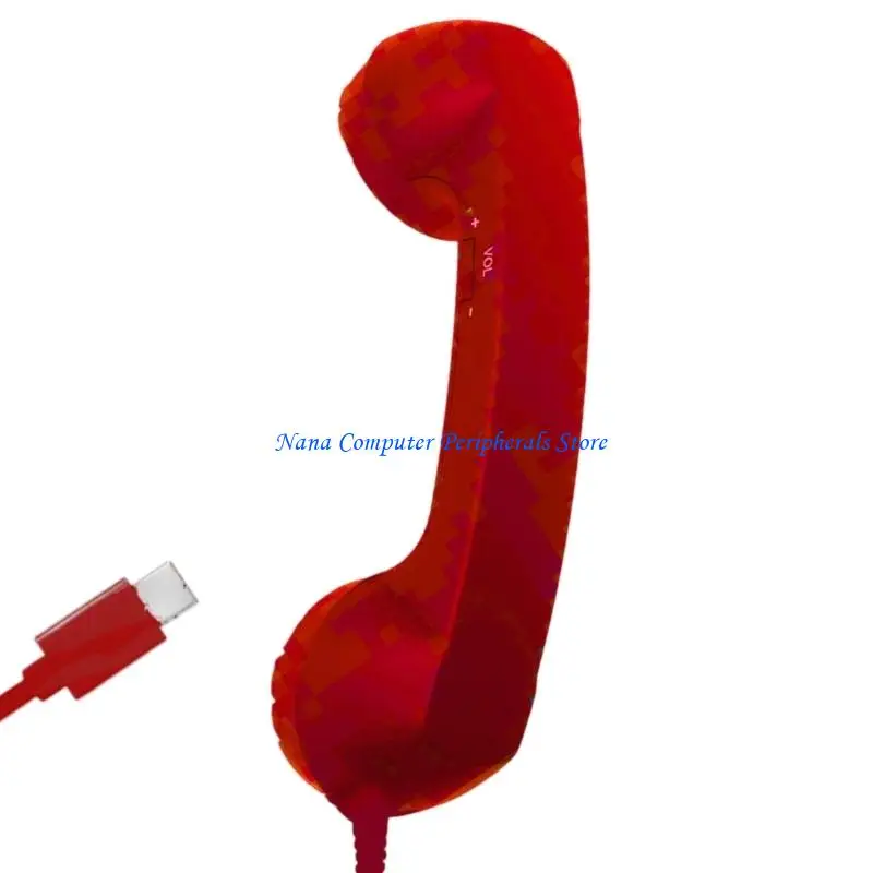 F68C Easy Plugs Type C Handset Accessory for Phone Conversation and Sound Playbacks