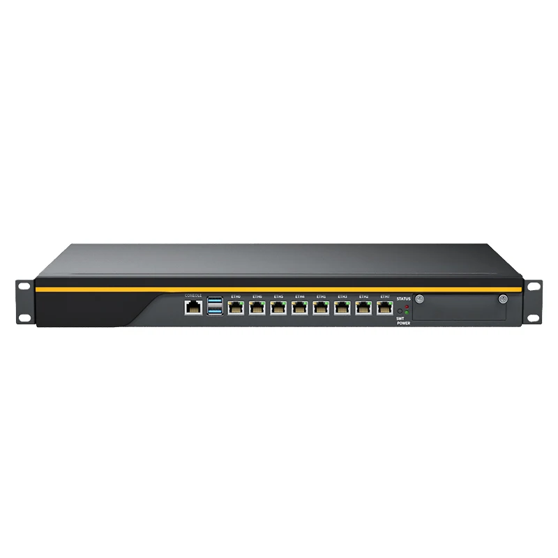 Firewall per montaggio su rack 1U 8Lan Router di gestione della rete per uso aziendale Lga 1151 Lga1151 C236 6Th-9Th Gen Core I5 I7 Xeon CPU desktop