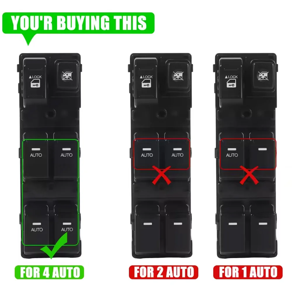 

YITRUM For KIA Sorento 2009-2014 Front Left Electric Power Window Switch lifter Control regulator Button 93573-2P300