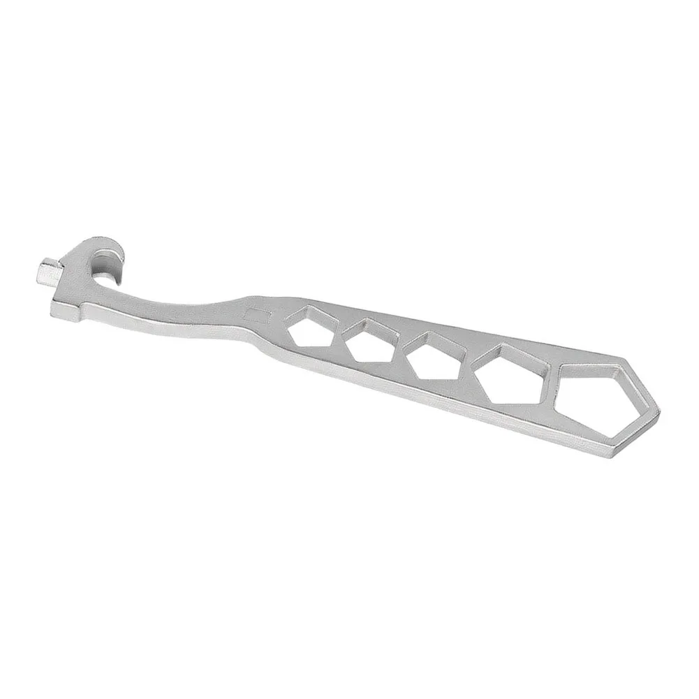Galvanized Iron 5 Hole Fire Hydrant Wrench Featuring Built in Spanner and Rocker Lug for Firefighting and Hydrant Use