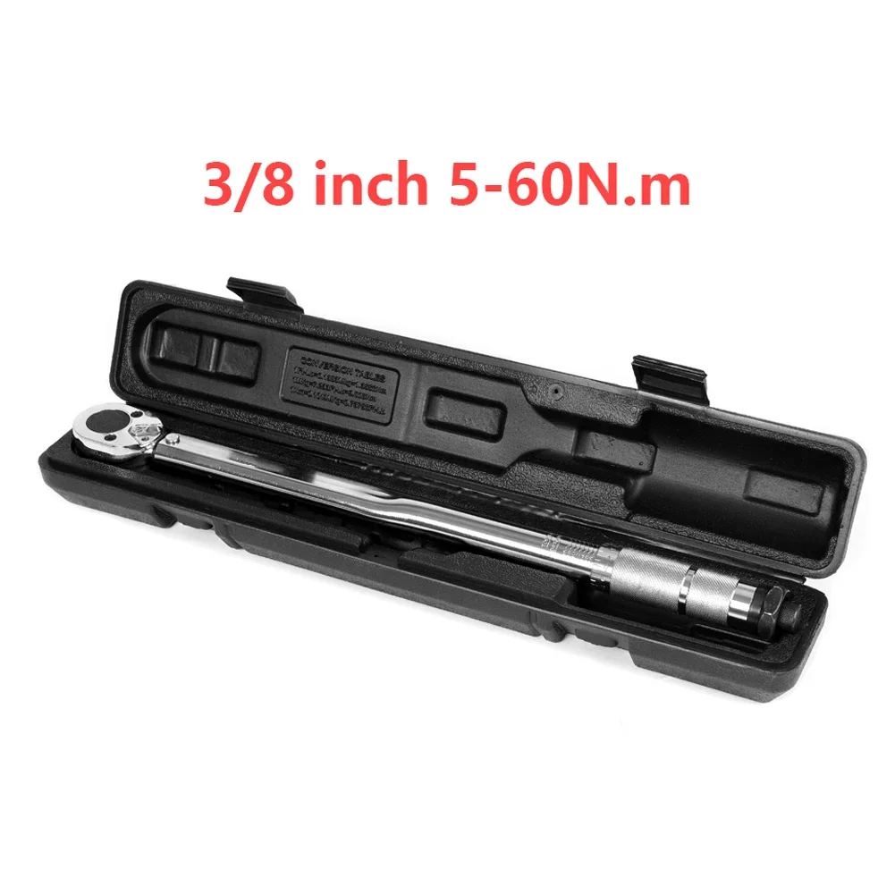 5-60N.m Micrometer Car Motorbike Disassembly Tool Professional Adjustable Torque Wrench 3/8 Inch Drive Spanner Hand Tool