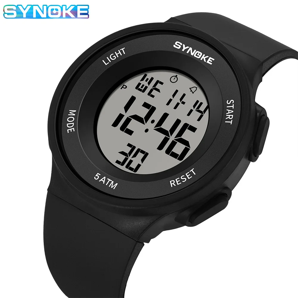 SYNOKE Digital Watches Kids Sports Luminous Multifunction Waterproof Chrono Wristwatch Outdoor Girls Fashion Student Watch New