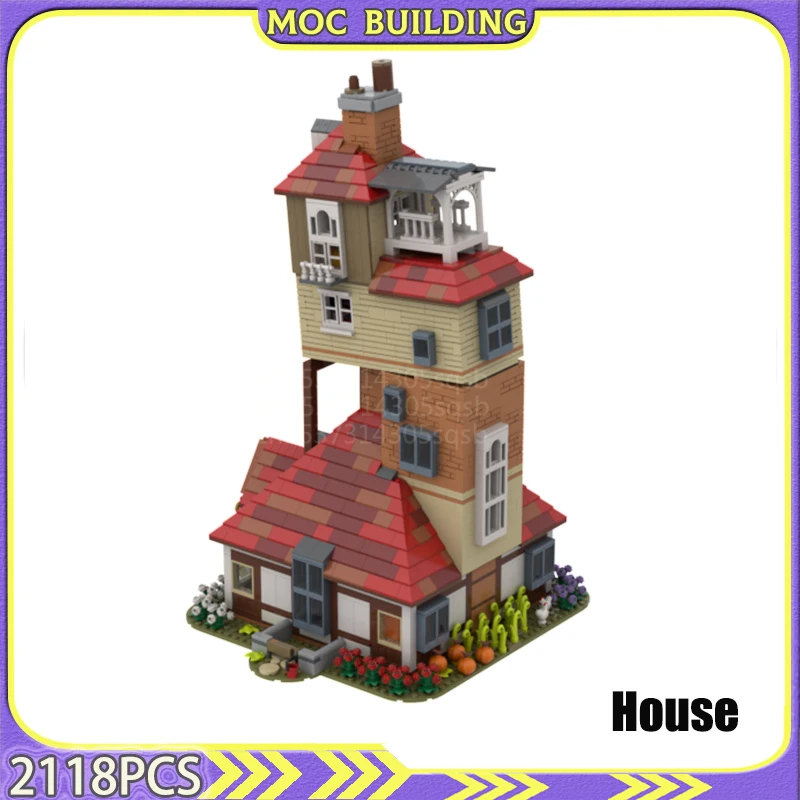 House Display Model City Street View MOC Building Blocks assemblaggio fai da te mattoni giocattoli regalo