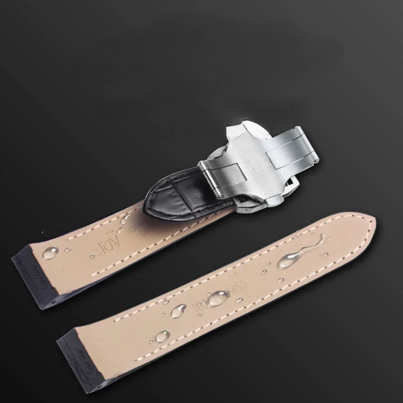 Genuine Leather Watch Strap for Cartier Santos100 Sandoz Men Women Watch Band Accessories 20mm 23mm Wristband