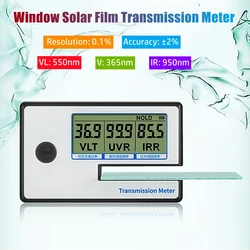 高精度ソーラーフィルム伝送メーター、vlt uv ir拒否テスター、ガラスウィンドウ色合い、同様、ls162