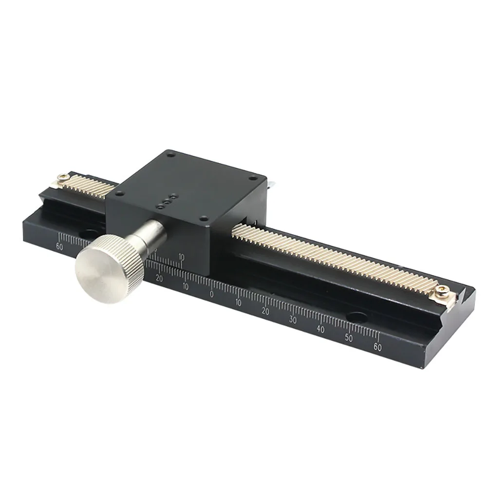 X Axis Long-range Dovetail Trimming Slide Dovetail Slide Table Sliding Stage Manual Displacement Platform LWX25 L=50 70 100mm