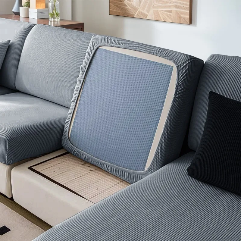 Waterproof and Splash-proof Pull Hair Dove Velvet Sofa Cushion Cover, Solid Color Elastic Anti-cat Scratch Sofa Cover, Sofa Hat