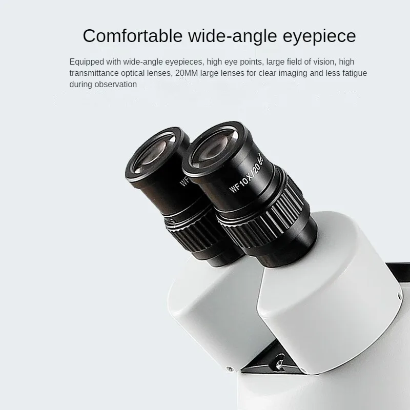 Microscopio trinocular estéreo industrial con zoom continuo para soldadura de reparación de teléfonos