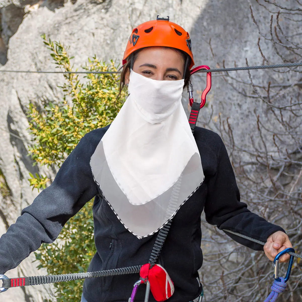 

2 Pcs Veil A Great Gift Choice to Friends Face Cover for Sun Shield Running White Anti UV Travel