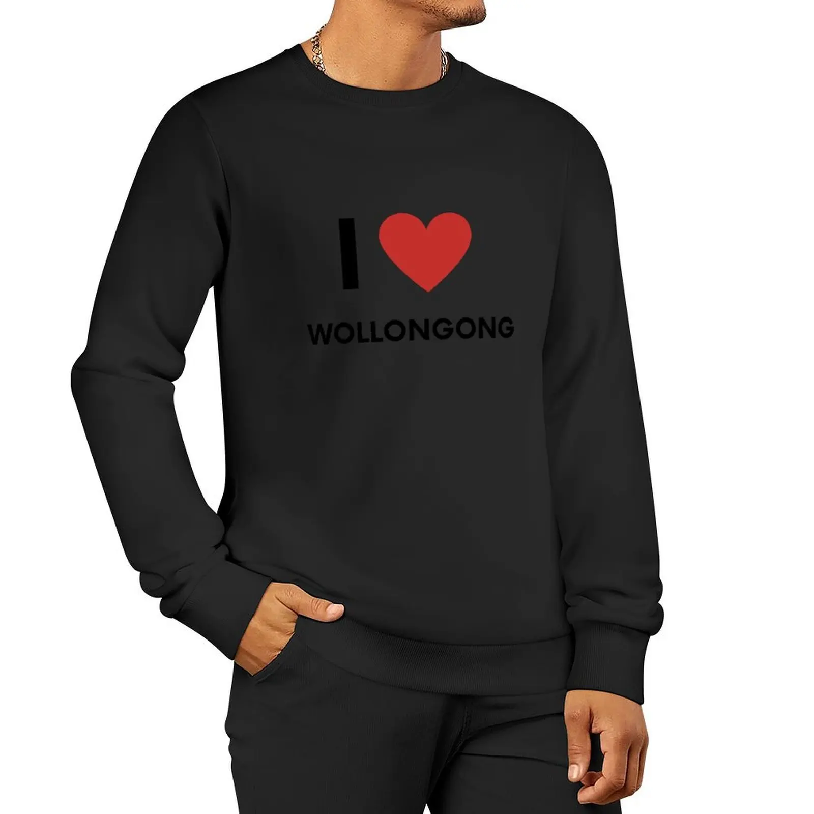 

I Love Wollongong Pullover Hoodie men's sweat-shirt aesthetic clothing oversize sweatshirts