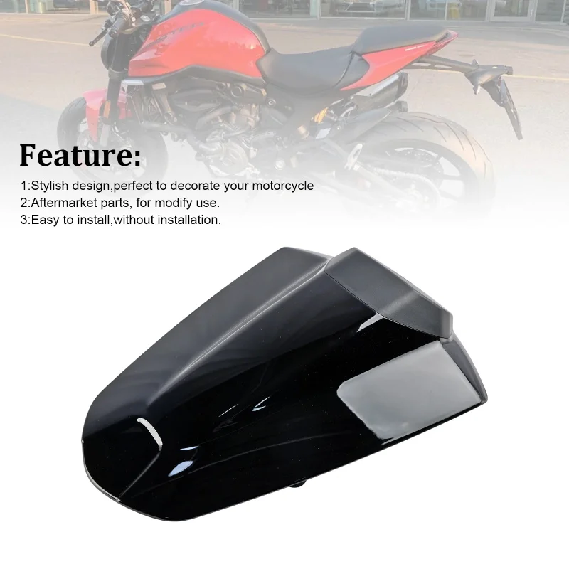 Motorcycle Pillion Rear Passenger Seat Cowl Cover Hump Fairing Rear Seat Cushion For Ducati Monster 937 950 2021-2024 - view 4
