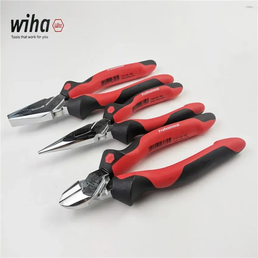 wiha-wire-pliers-43334-sharp-nose-pliers-oblique-mouth-pliers-three-piece-combination-set-26719-43334-26707
