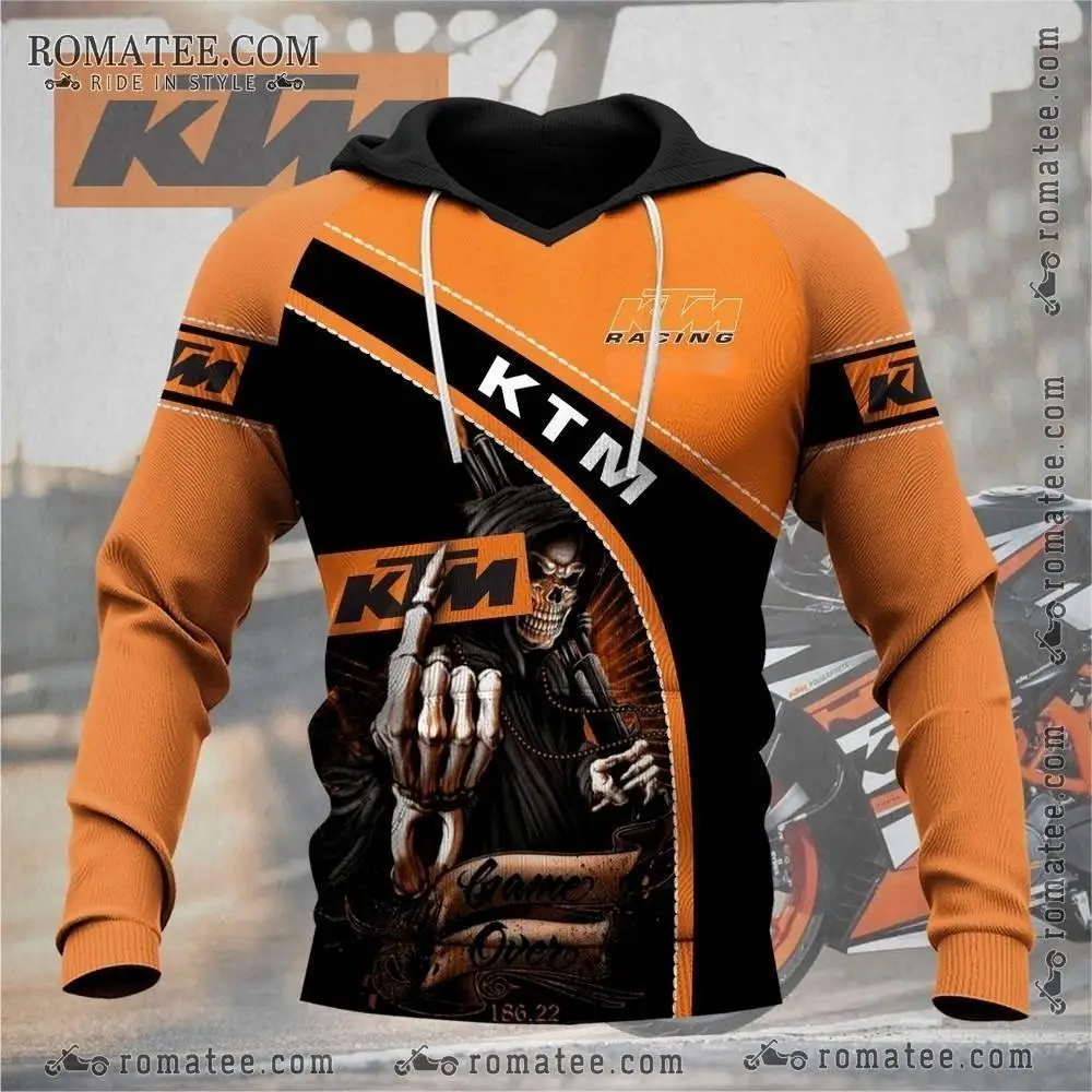 2025 New Long Sleeves Comfortable Warm Off-Road Motorcycle Riding Adult Sport Hoodies Fashion KTM Logo 3D Printed Hoodies