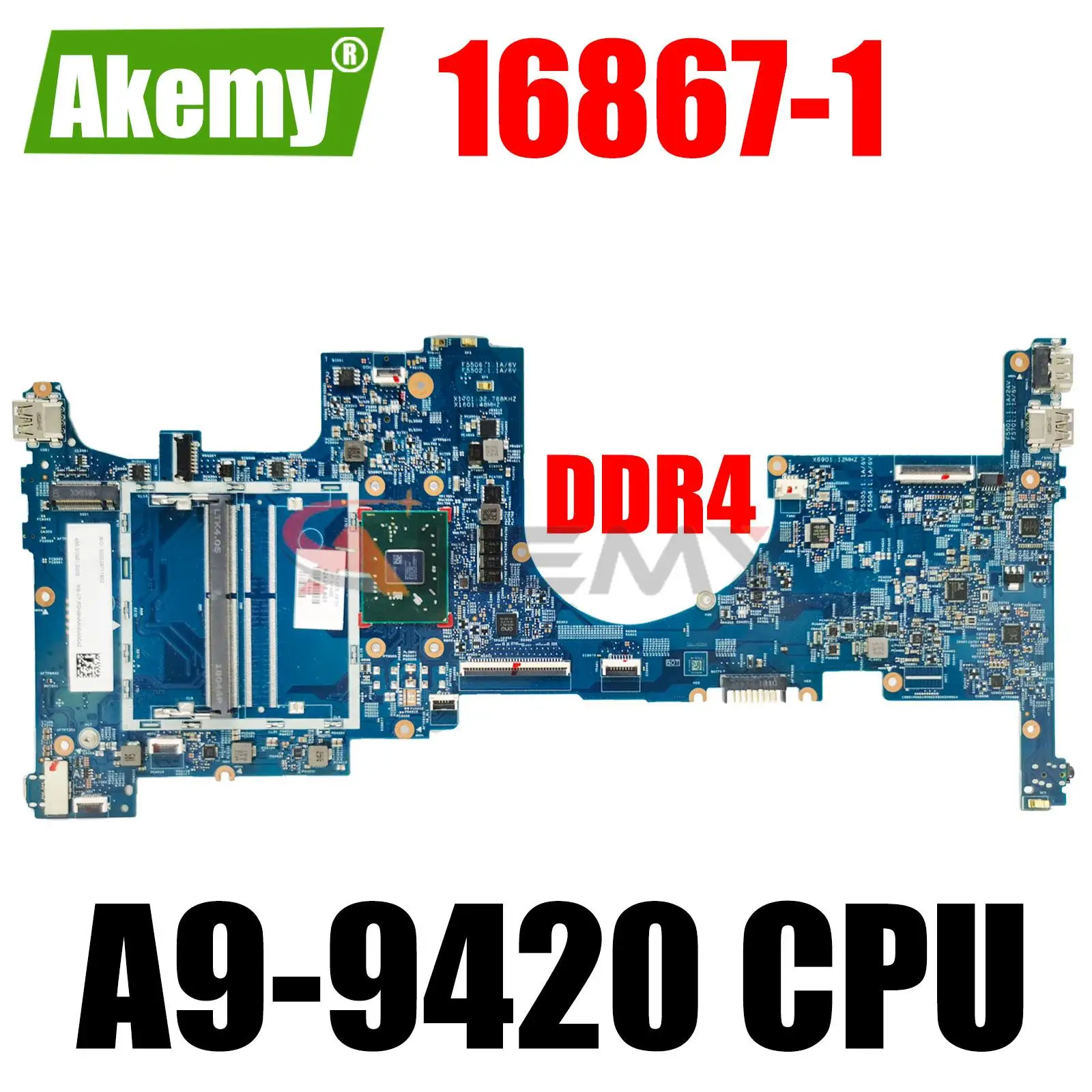 

For HP Envy X360 15-BQ Laptop Motherboard A9-9420 CPU 924317-601 924317-001 16867-1 DDR4 100% Testing ok