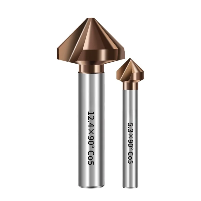 M35-Co HSS-E HSS Countersink Chamfering Milling Tool 1 3-Flute Cutter for Metal De-Durring Orifice R - usage example